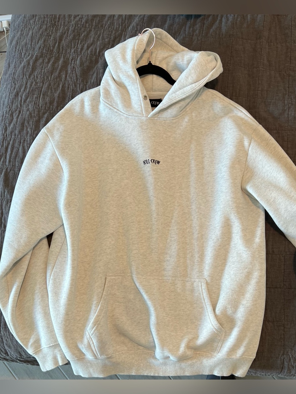 KILL CREW OVERSIZED LUX "SIMPLE" HOODIE - GREY